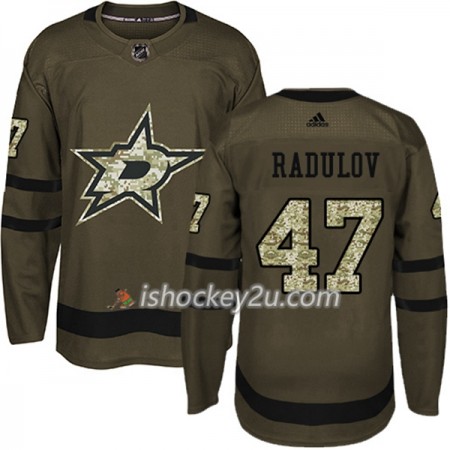 Mænd NHL Dallas Stars Trøje Alexander Radulov 47 Adidas 2017-2018 Camo Grøn Authentic
